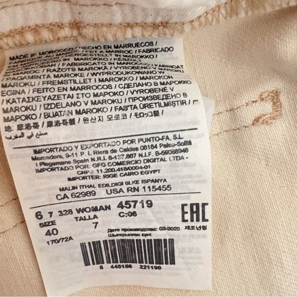 Mango Denim Wide Leg High Waist Jeans Size 40 US 8 NWT Cotton Blend - Picture 9 of 9